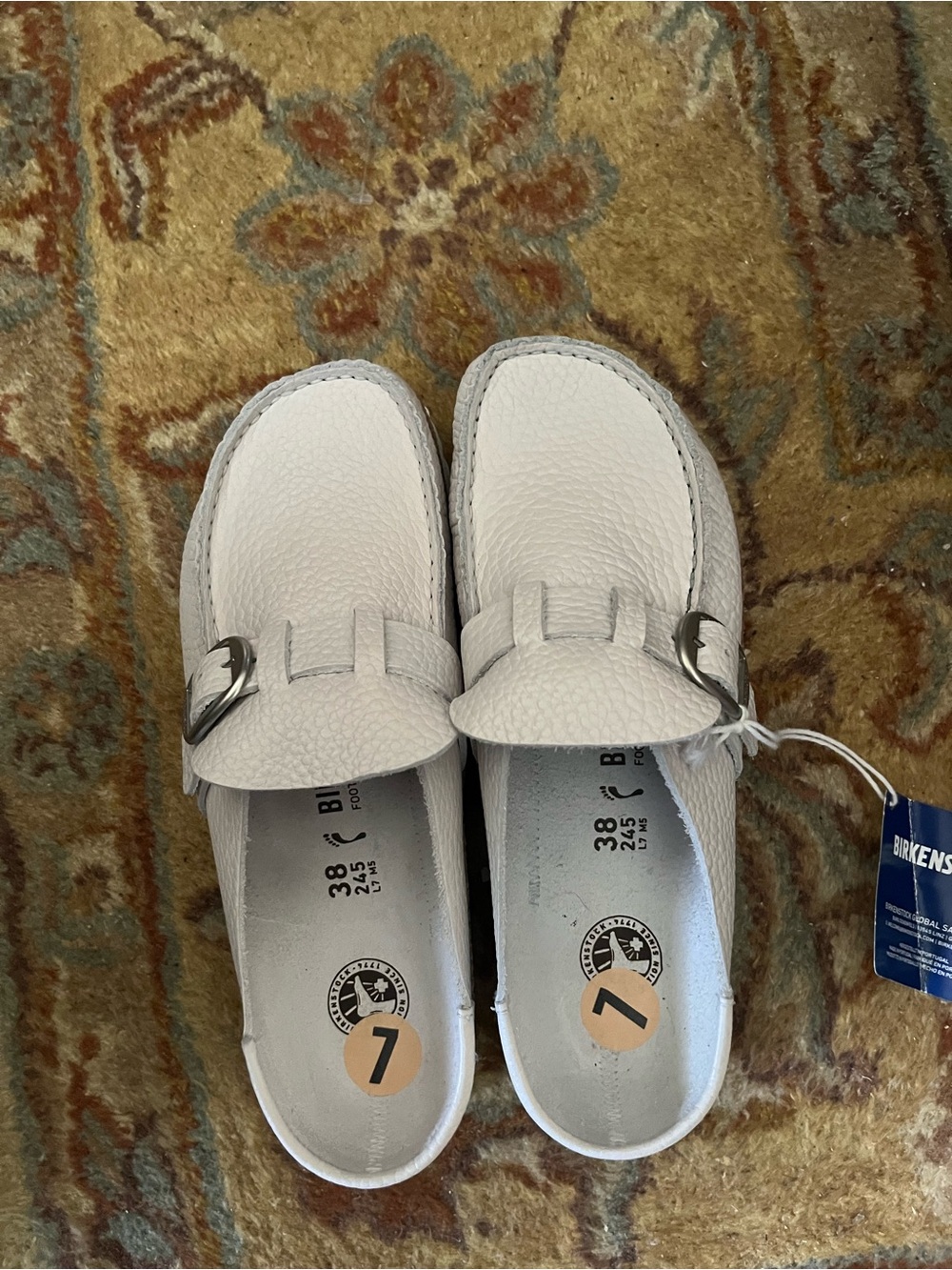 Birkenstock White Buckley